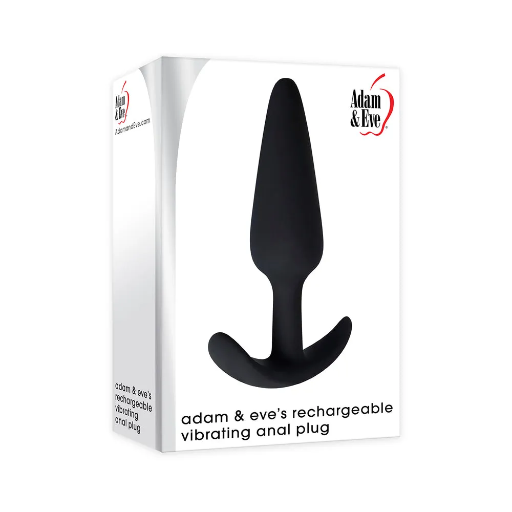 Adam & Eve's Rechargeable Vibrating Anal Plug - Black