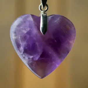 Amethyst Heart Pendant