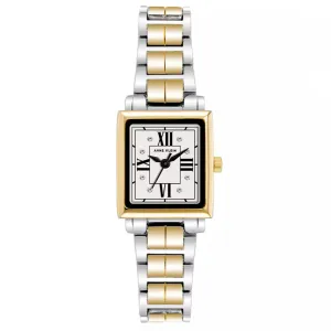 Anne Klein Two-Tone Rectangle Ladies Watch AK/4011SVTT