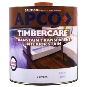 Apco Timbercare Transtain Transparent Stain Golden Oak 4L