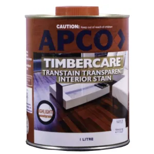 Apco Timbercare Transtain Transparent Stain Maple 1L