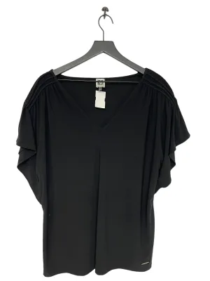 Black Top Short Sleeve Anne Klein, Size 2x