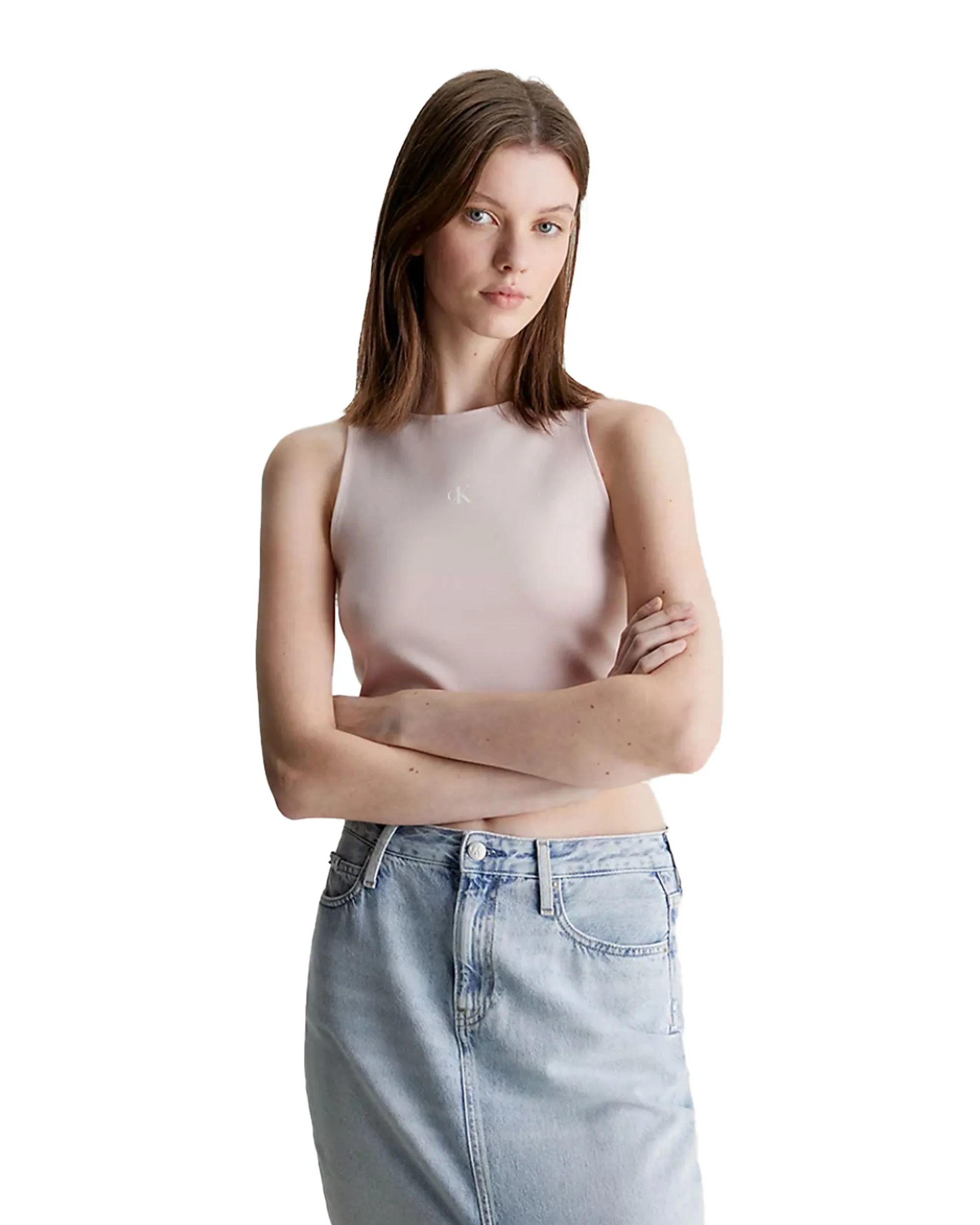 Calvin Klein Archival Milano Top Rosa