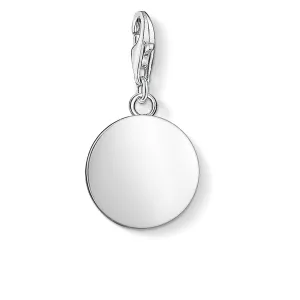 CHARM CLUB STERLING SILVER ENGRAVABLE DISC CHARM