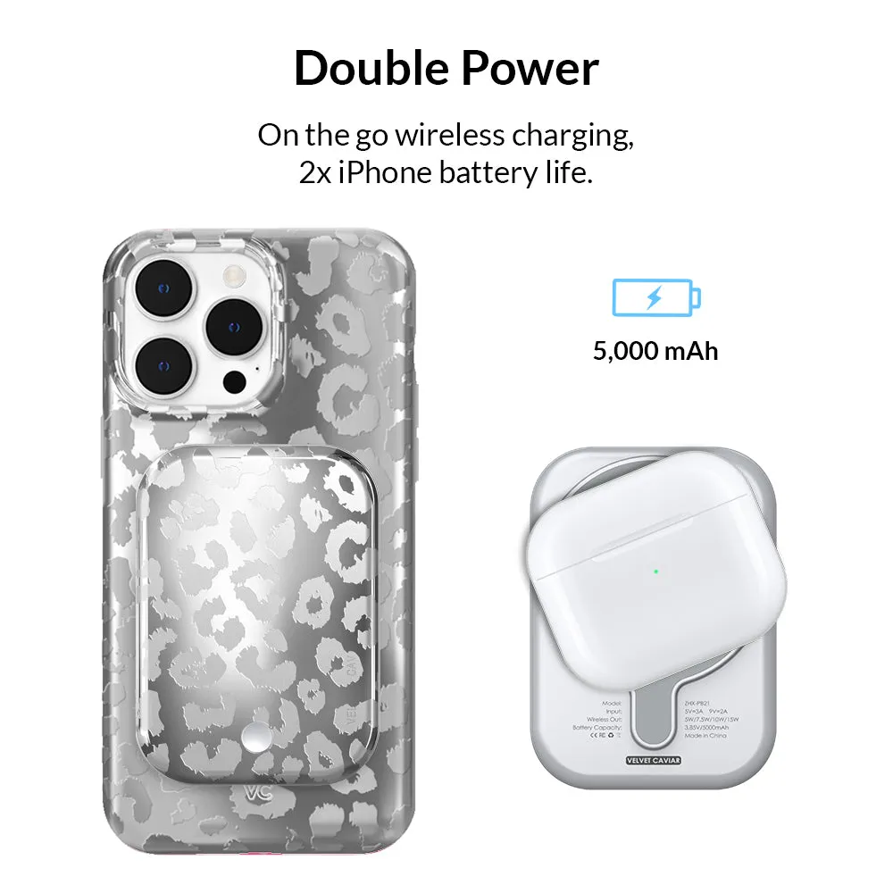 Chrome Leopard MagSafe Battery Power Pack