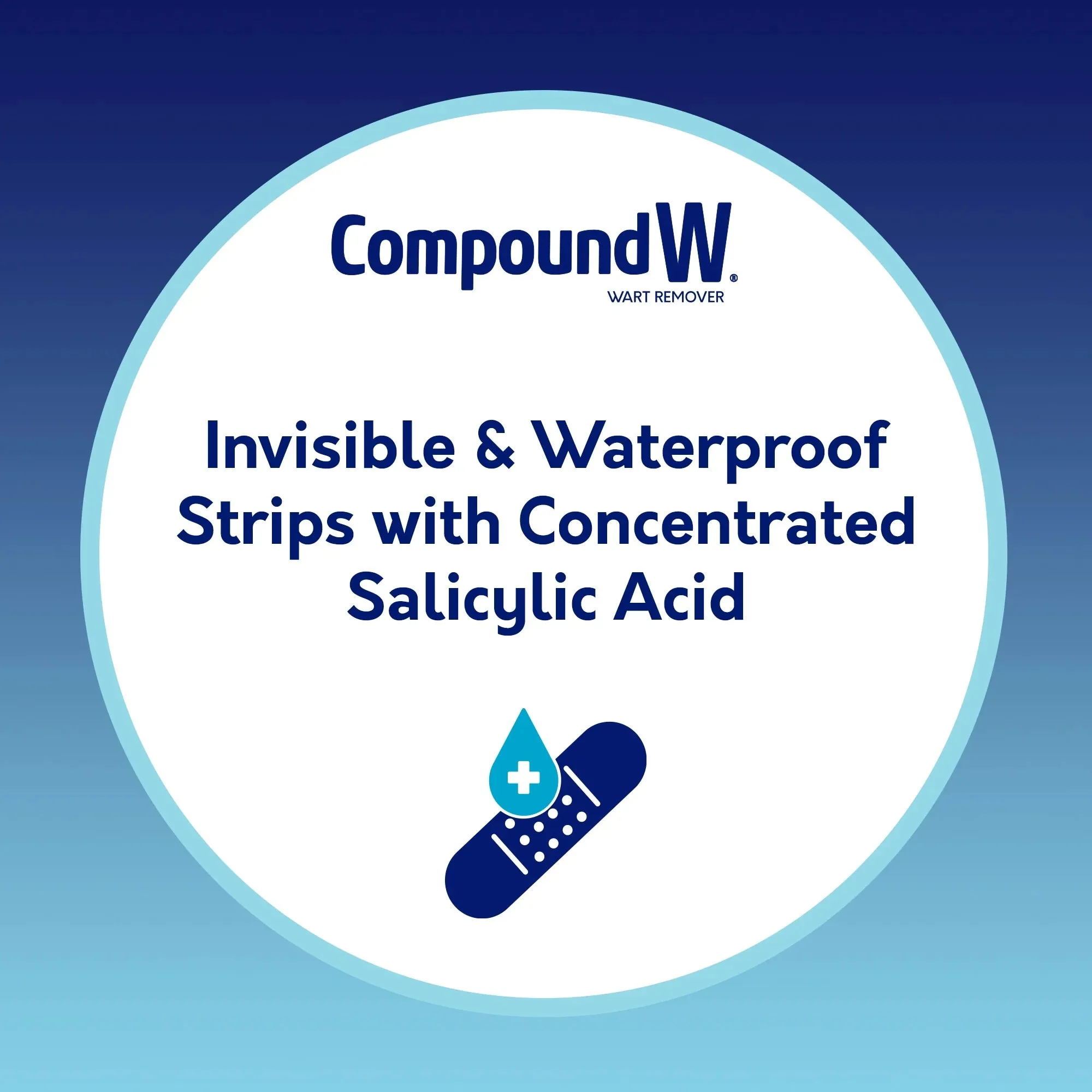 Compound W One Step Invisible Wart Remover Strips