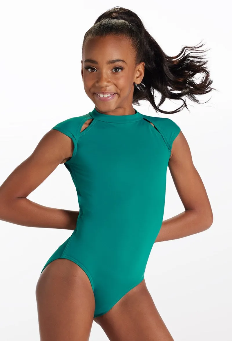 Cutout Shoulder Cross Back Leotard