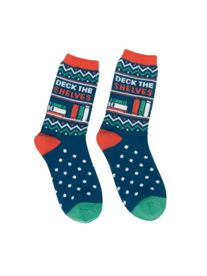 Deck the Shelves cozy socks