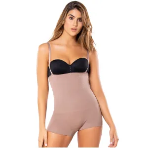 Diane & Geordi DJ06L4 Tummy Control Body Shaper Open Bust Shorts Shapewear Bodysuit for Women Powernet