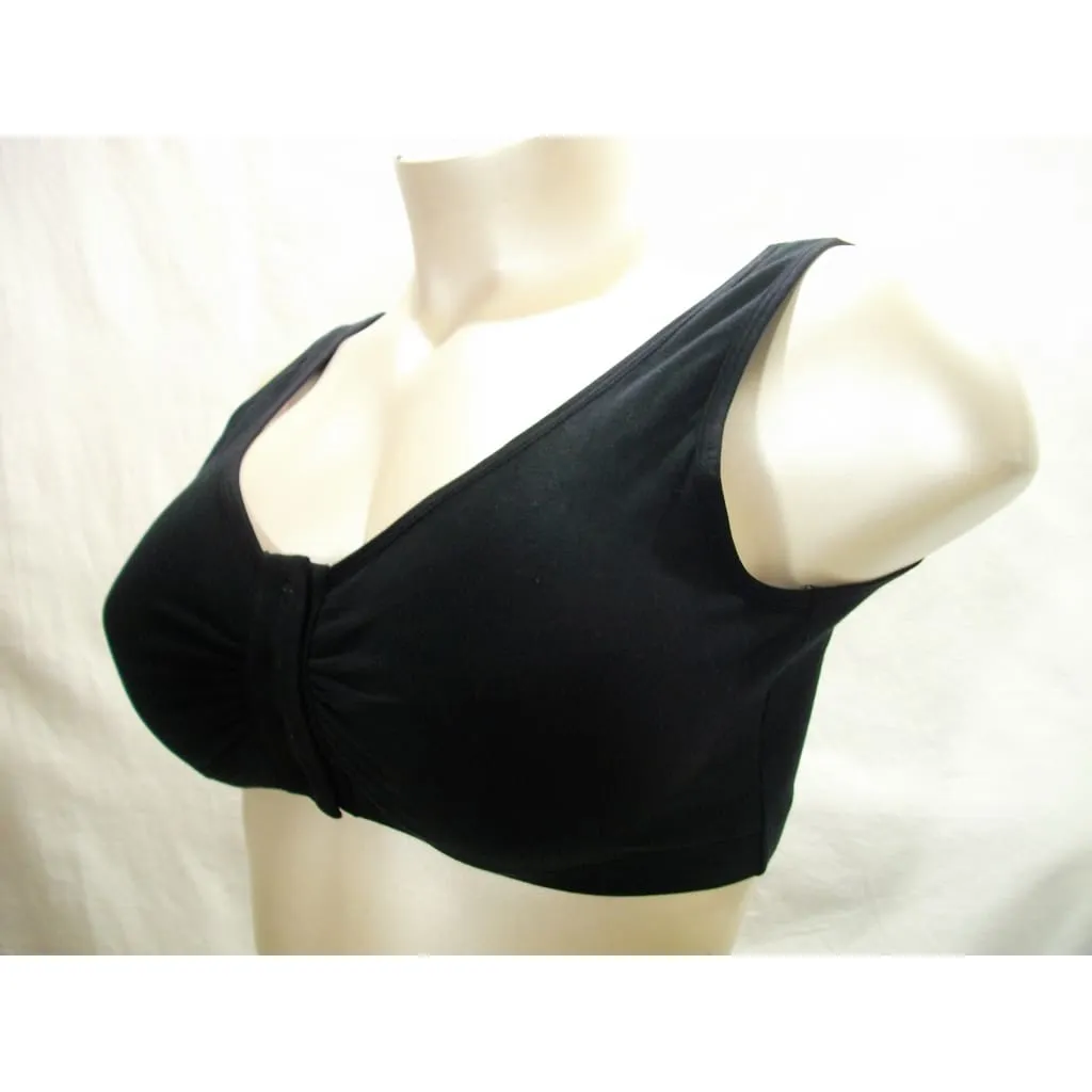 Dream Products 81455 95% Cotton Wire Free Front Snap Close Sleep Bra XL 42-44