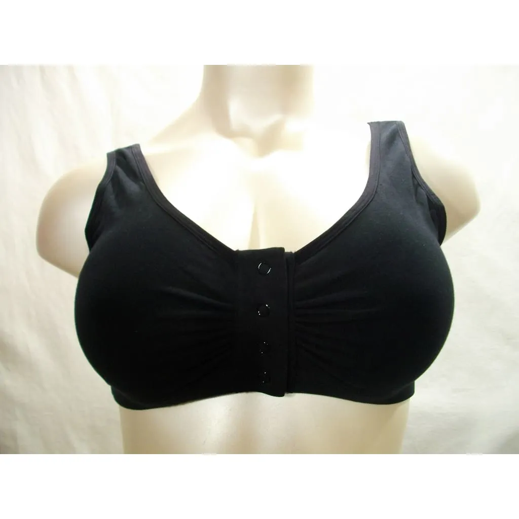 Dream Products 81455 95% Cotton Wire Free Front Snap Close Sleep Bra XL 42-44