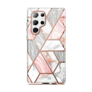 Galaxy S22 Ultra Cosmo Case - Marble Pink