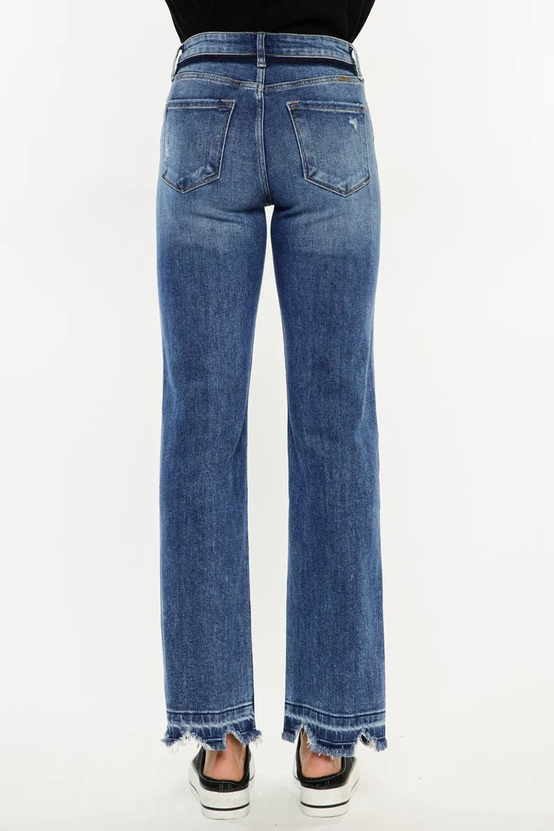 Georgia High Rise Slim Straight