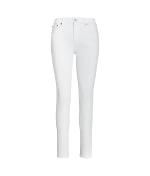 High-rise Skinny Ankle Jean - White