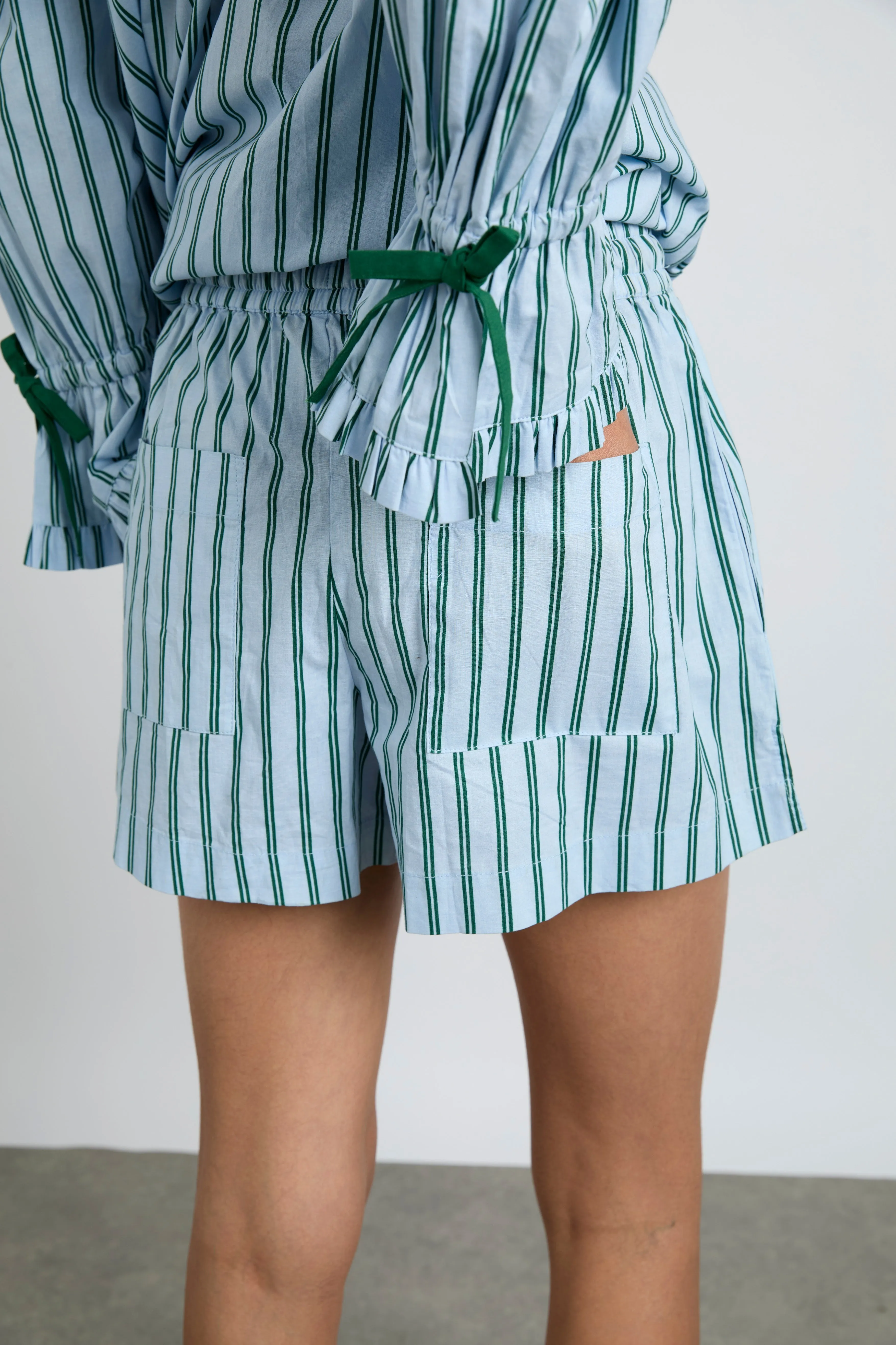 krissy pj boxer - blue stripe