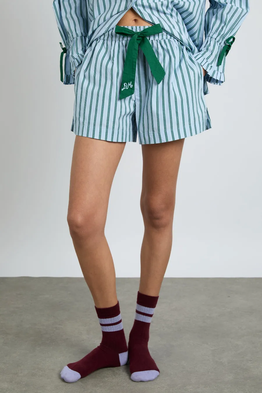 krissy pj boxer - blue stripe