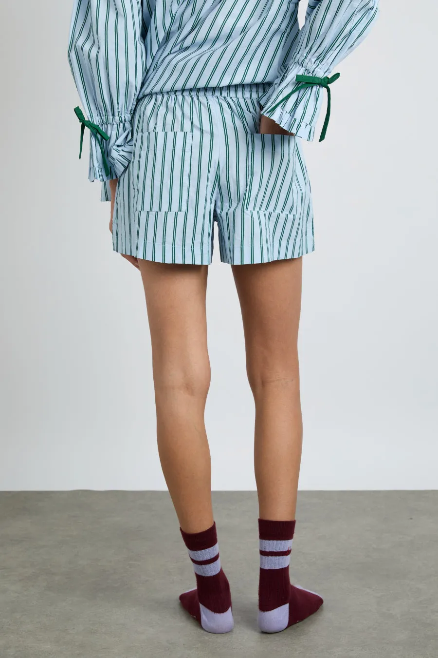 krissy pj boxer - blue stripe