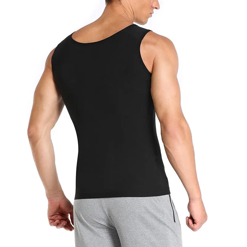 Men Sweat Sauna Body Shaper Vest Waist Trainer Slimming Tank Top