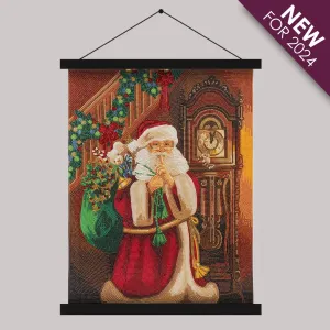 "Santa's Secret" Crystal Art Scroll Kit 40x50cm