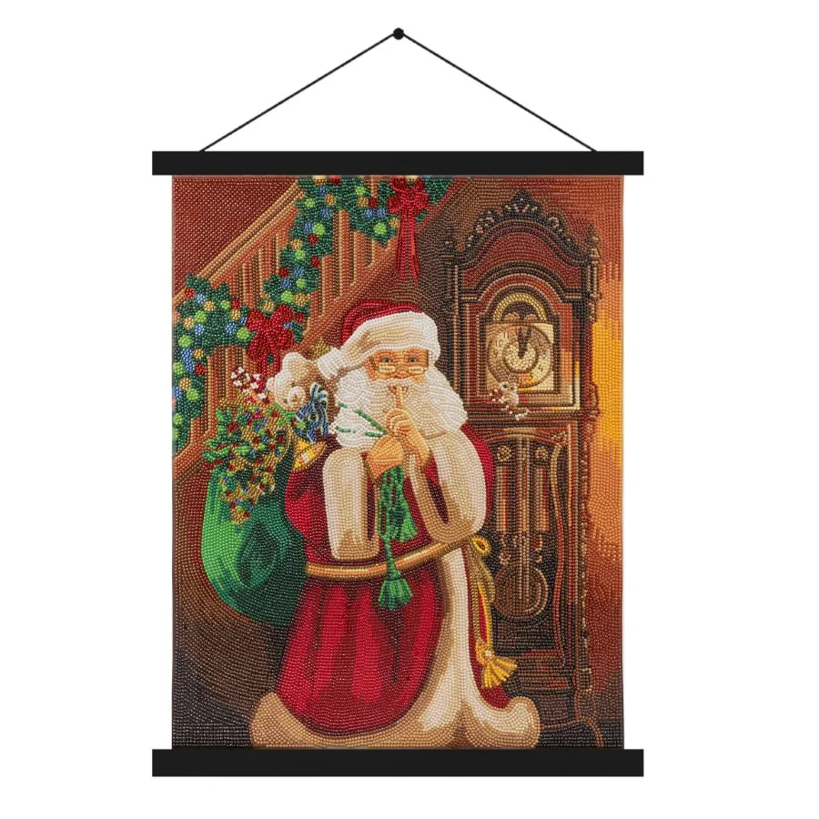 "Santa's Secret" Crystal Art Scroll Kit 40x50cm