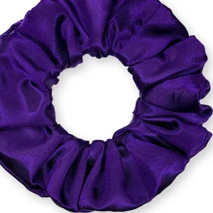 Scrunchies Premium Bridal Satin Available in 3 Sizes Made in the USA Purple