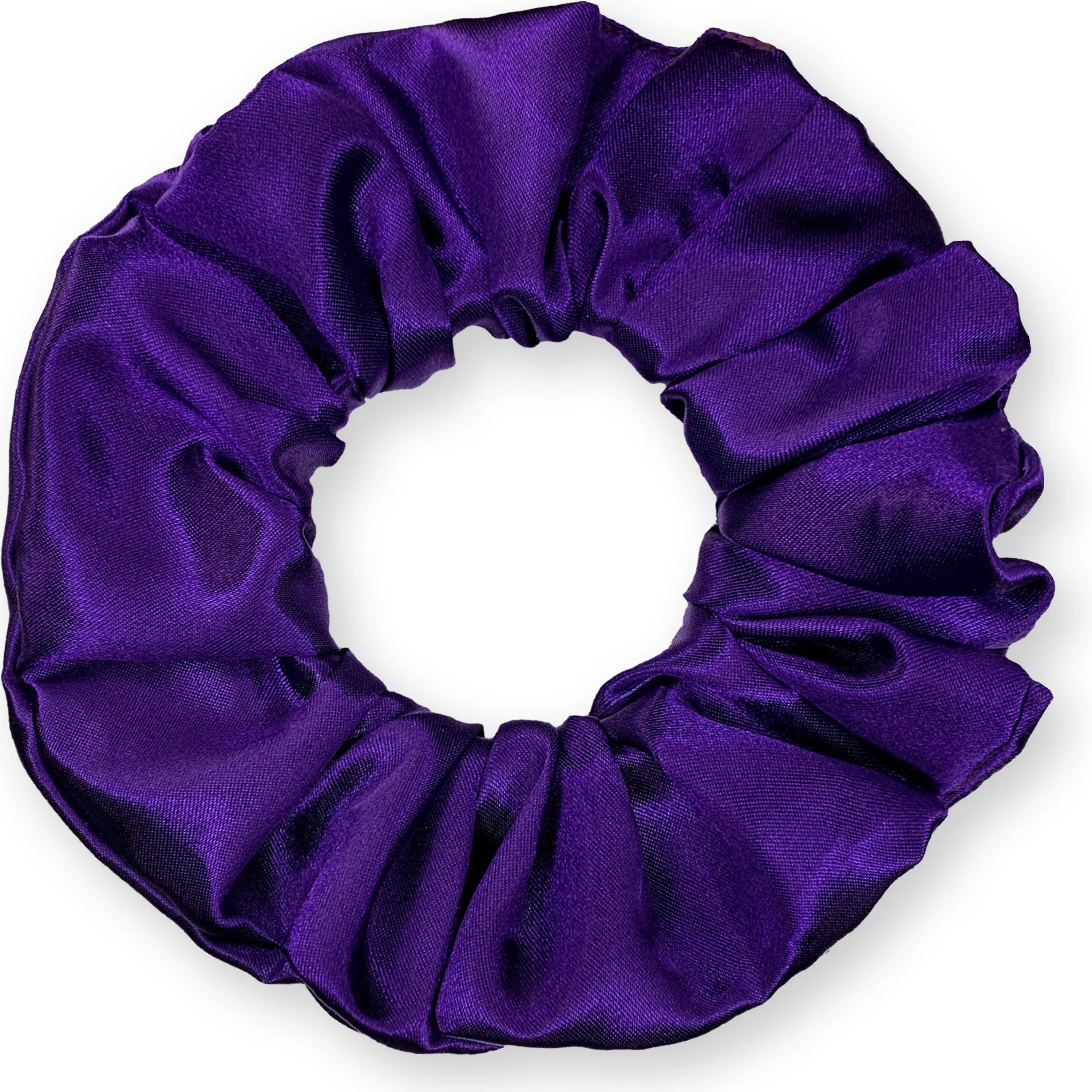 Scrunchies Premium Bridal Satin Available in 3 Sizes Made in the USA Purple