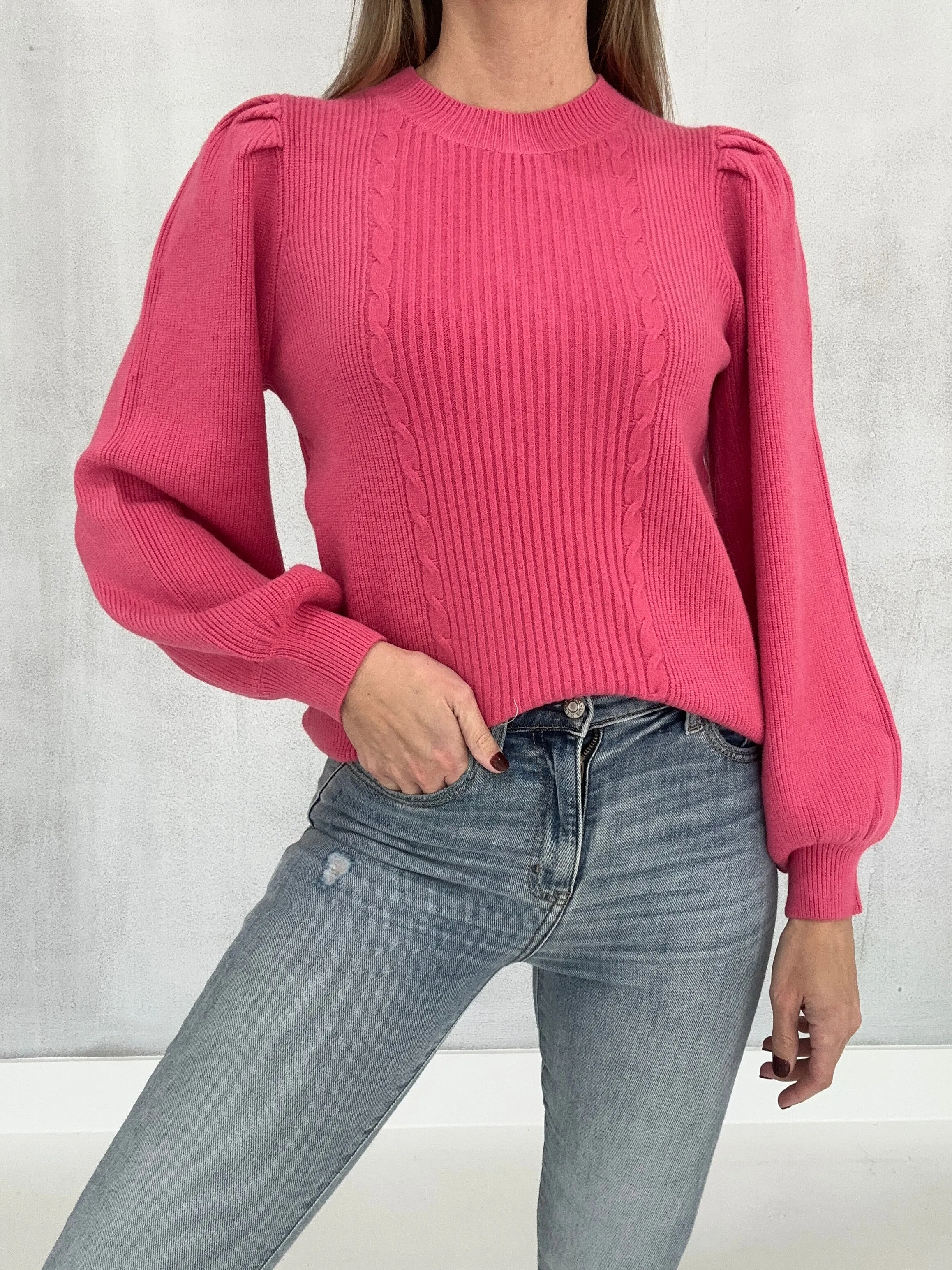 Secret Holder Sweater - Rasberry