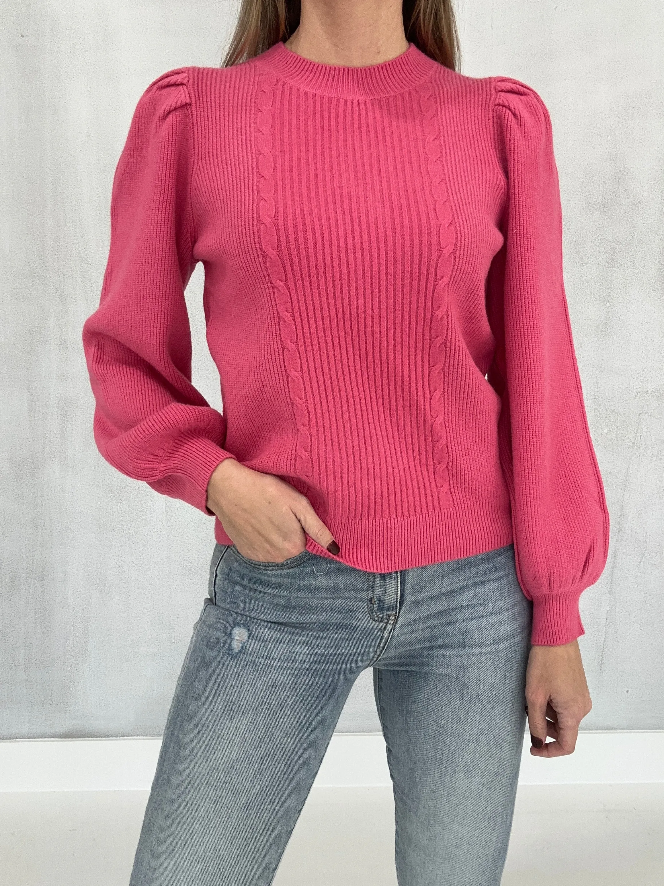 Secret Holder Sweater - Rasberry