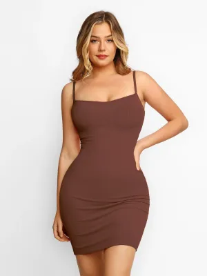 Secret  shapewear mini lounge dress- Brown