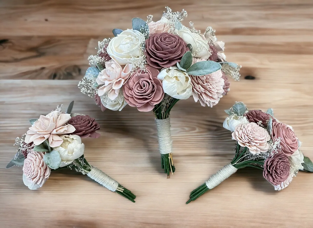 Shabby Chic Bridesmaid Bouquet