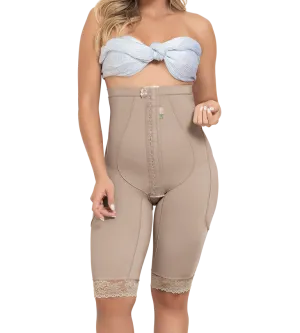 STYLE 4002: HIGH WAIST BERMUDA SCULPTING BODY SHAPER WITH THIGH SLIMMER