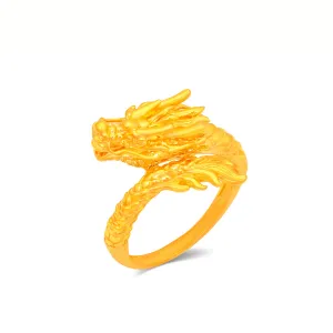 TAKA Jewellery 916 Gold Ring Dragon