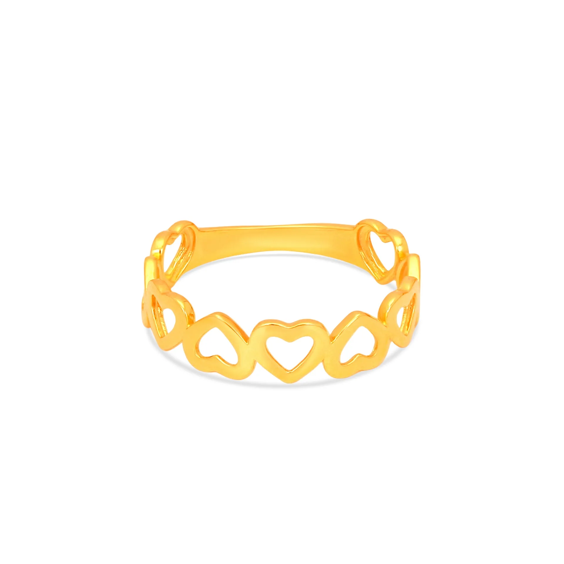 TAKA Jewellery 916 Gold Ring Hearts