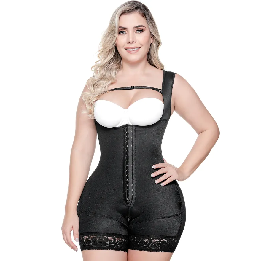 TR211  SONRYSE First Stage, Colombian Shapewear Open Bust Bodysuit | Post Surgery Body Shapers | Stage 1 Faja | Triconet