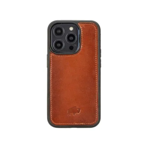 Tudor iPhone 15 Pro Wallet Case, Burnished Tan