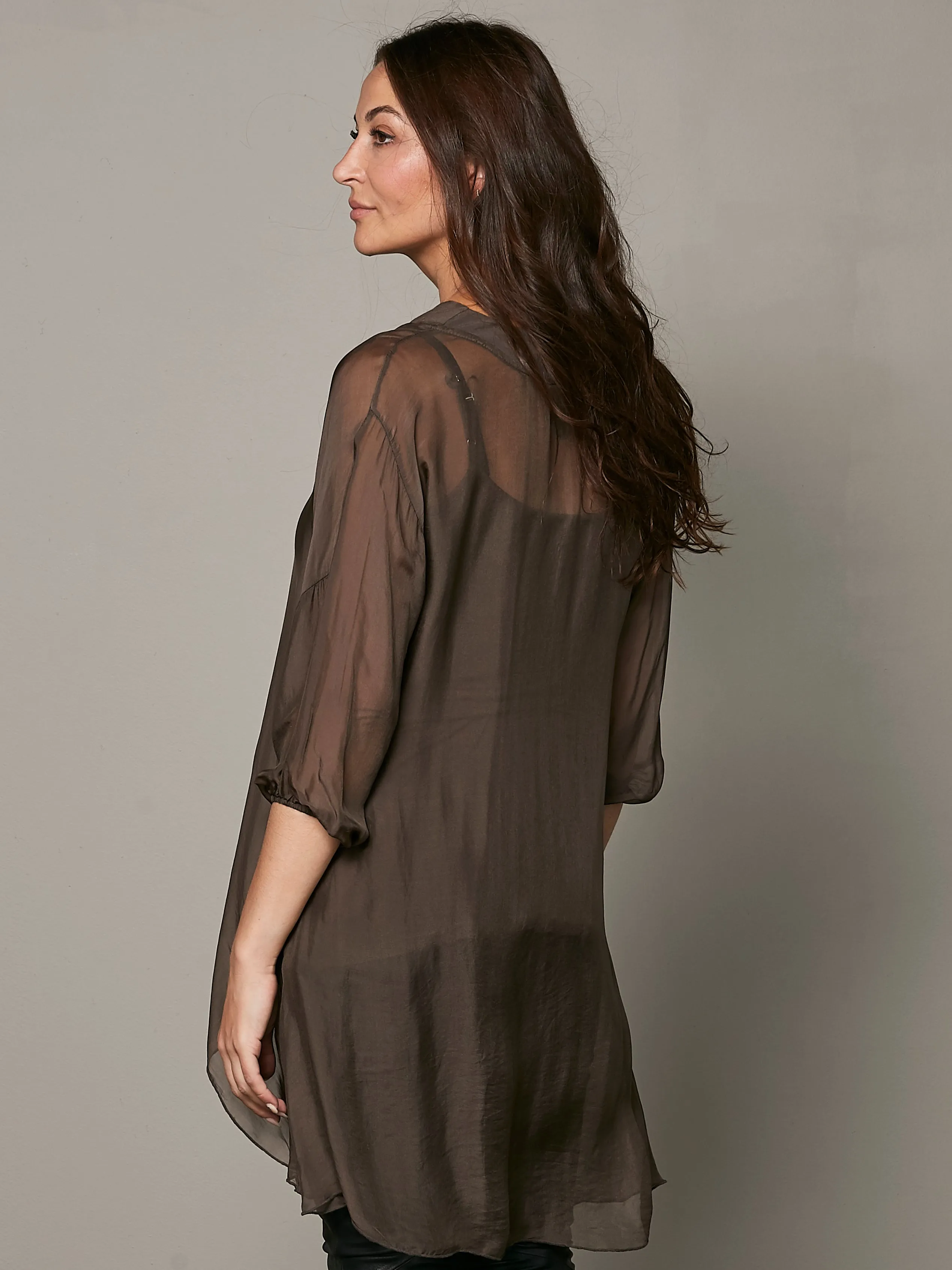 VANINA tunic - Dark Brown