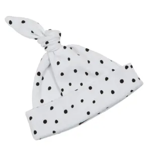 White and Black Spotted Hat