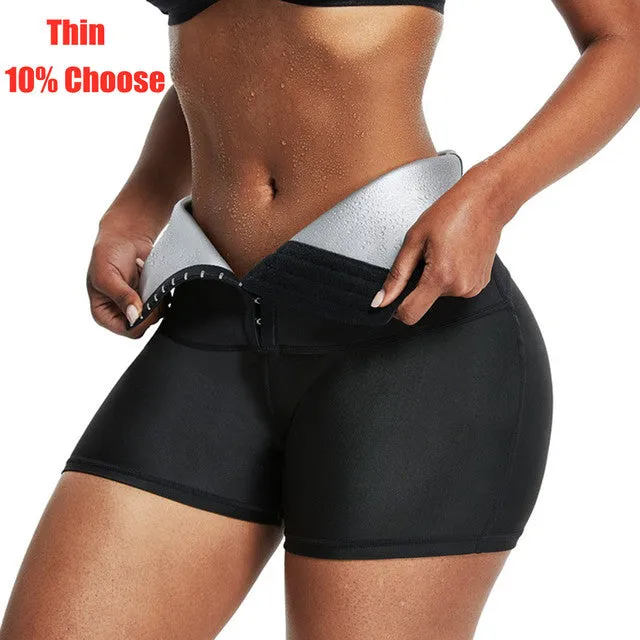 Wjczt Sweat Sauna Pants Body Shaper Weight Loss Slimming Pants Waist Trainer Shapewear Tummy Hot Thermo Sweat Leggings Fitness Workout